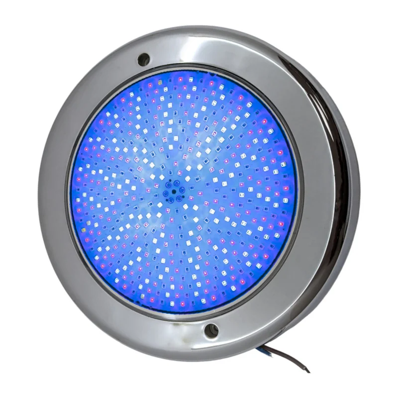 Surface-Mounted LED Pool Light | 35W 12V AC | White + RGB ON/OFF | Premium Stainless Steel