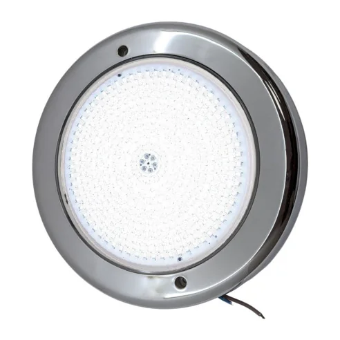 Foco LED Piscina Superficie | 35W 12V AC | Blanco + RGB ON/OFF | Gama Premium Inox