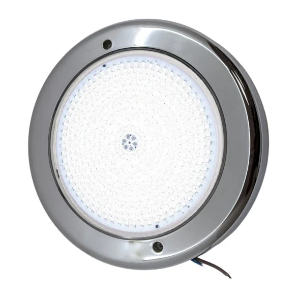 Foco LED para Piscina de Superfície | 35W 12V AC | Branco + RGB ON/OFF | Gama Premium Inox