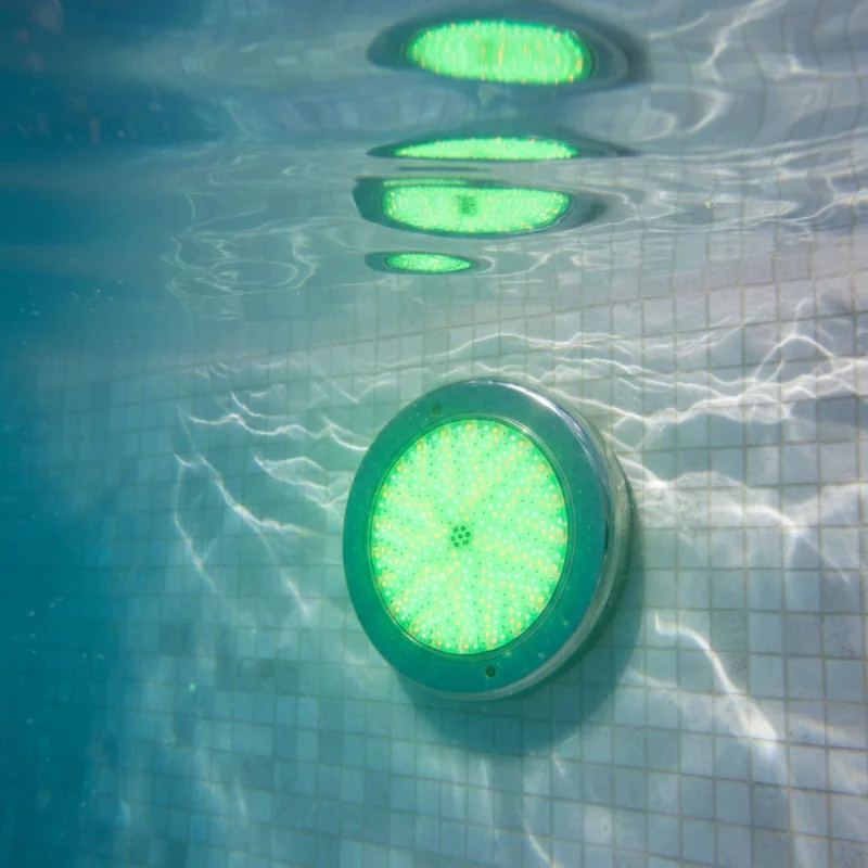 Projecteur LED Piscine en Saillie | 35W 12V AC | Blanc + RGB ON/OFF | Gamme Premium Inox
