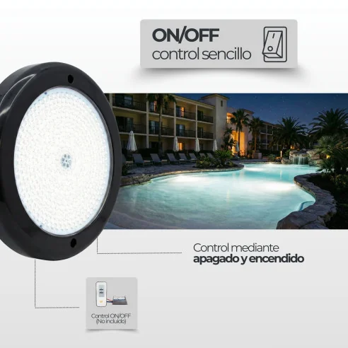 Projetor LED Branco de Resina 3000k | Swim Home