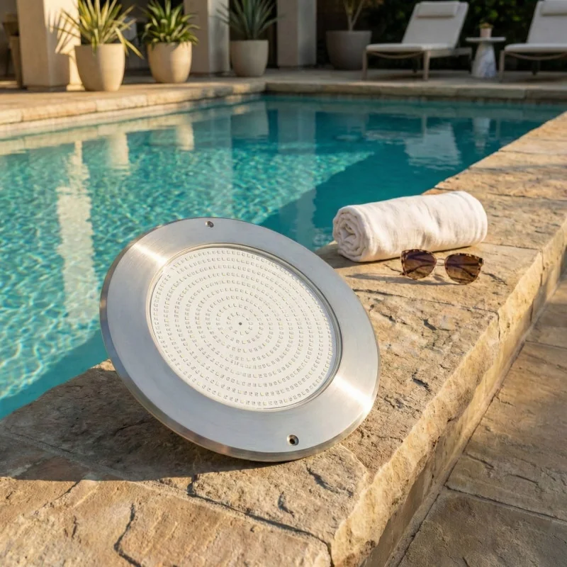 Foco LED RGBW Plano 45W Acero AISI316 | Piscinas con Control WiFi