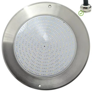 Spot LED de piscine Ø28 cm ultra fin 12V AC - inox 316, 35 W | Swimhome 2