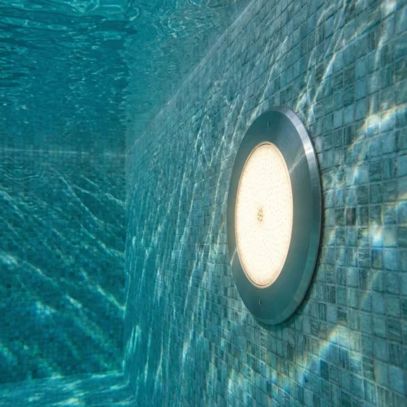 Spot LED de piscine Ø28 cm ultra fin 12V AC - inox 316, 35 W | Swimhome