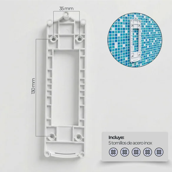 Foco LED piscina 12V de superfície 35W | Branco Quente 3000K