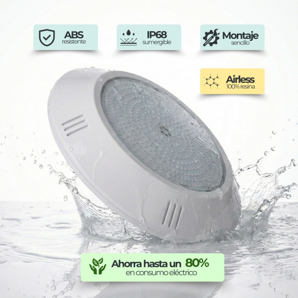 Projetor de superfície LED RGB 35W para piscina WiFi