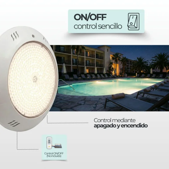 Foco Piscina RGB ON/OFF 35W IP68 | El Mejor Foco Para Su Piscina