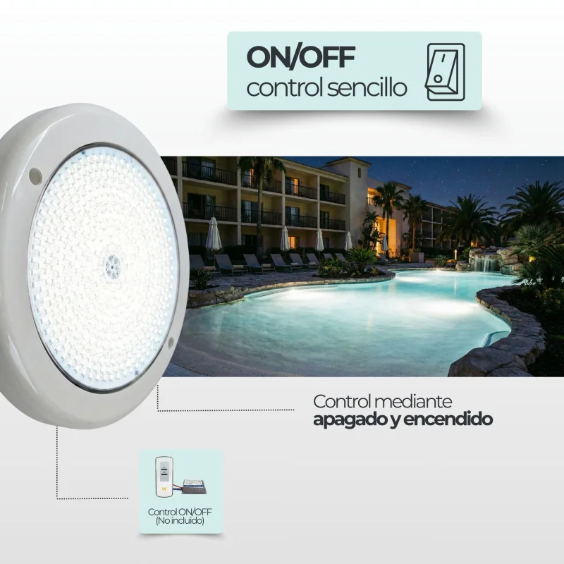 35W 12V AC Surface LED Pool Light 6000K - Premium