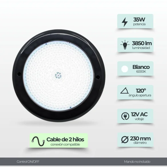 Spot LED blanc en résine 3000k | Swim Home