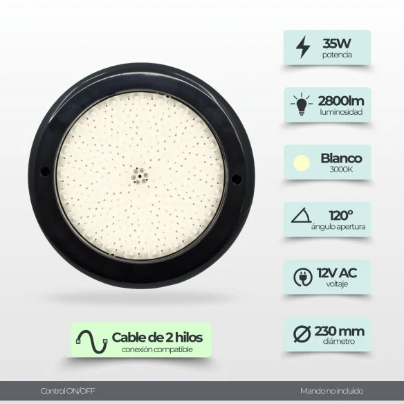Spot LED blanc en résine 3000k | Swim Home