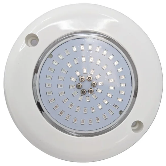 Projetor LED Piscina Superfície 6W 12V AC Branco Quente 3000K