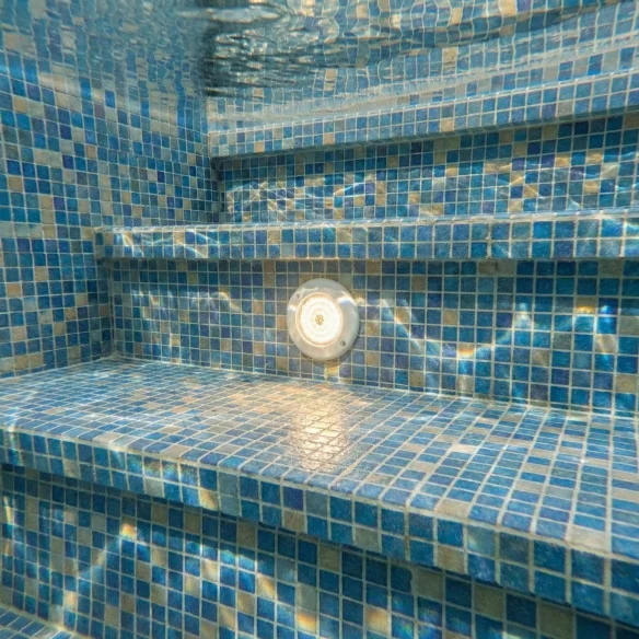 Projetor LED Piscina Superfície 6W 12V AC Branco Quente 3000K
