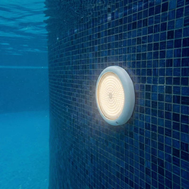 Spot de piscine LED blanc 12V AC en saillie Ø15 cm (10 W) | IP68