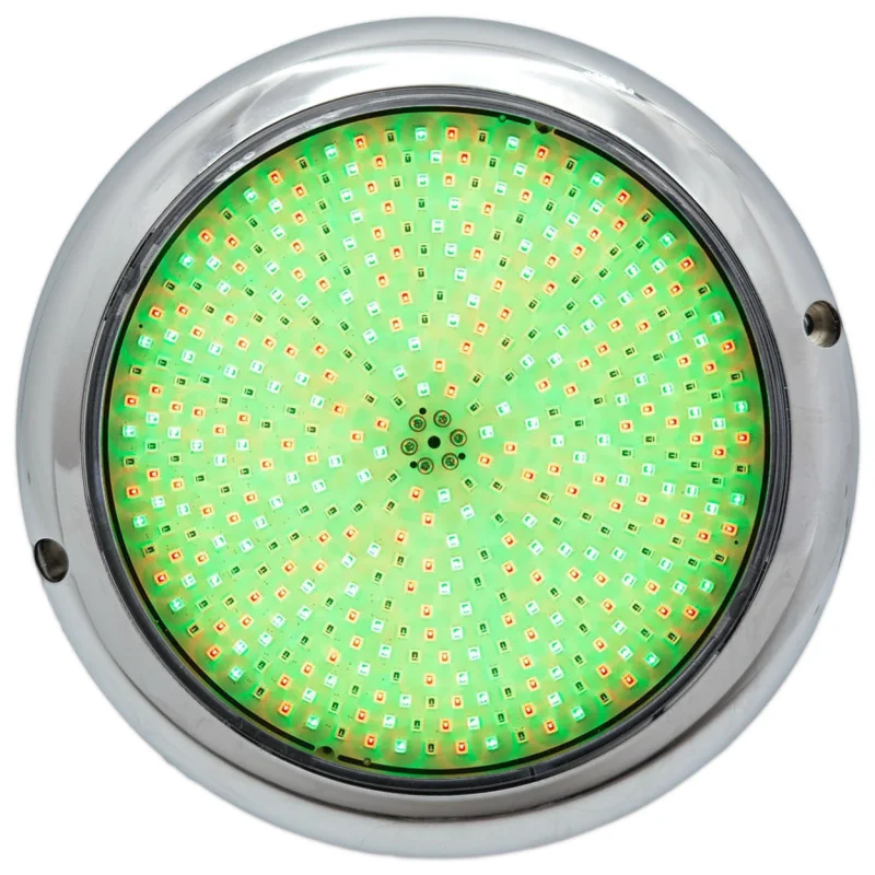 Foco LED piscina RGB ON/OFF 12V AC Ø15 cm | Acero Inox
