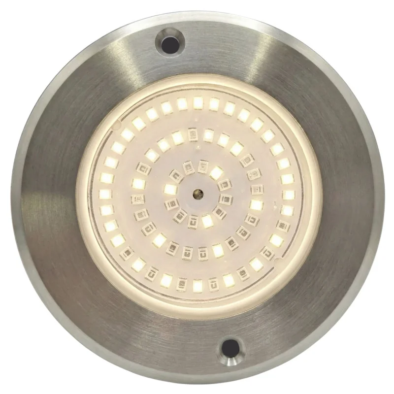 Foco LED Piscina Branco Quente Aço Inoxidável | 6W 12V