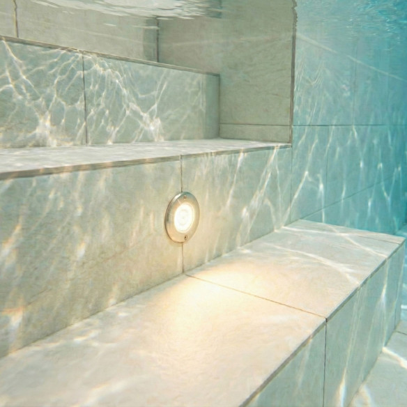 copy of Spot LED blanc froid en acier inoxydable pour piscine Ø11CM 6W