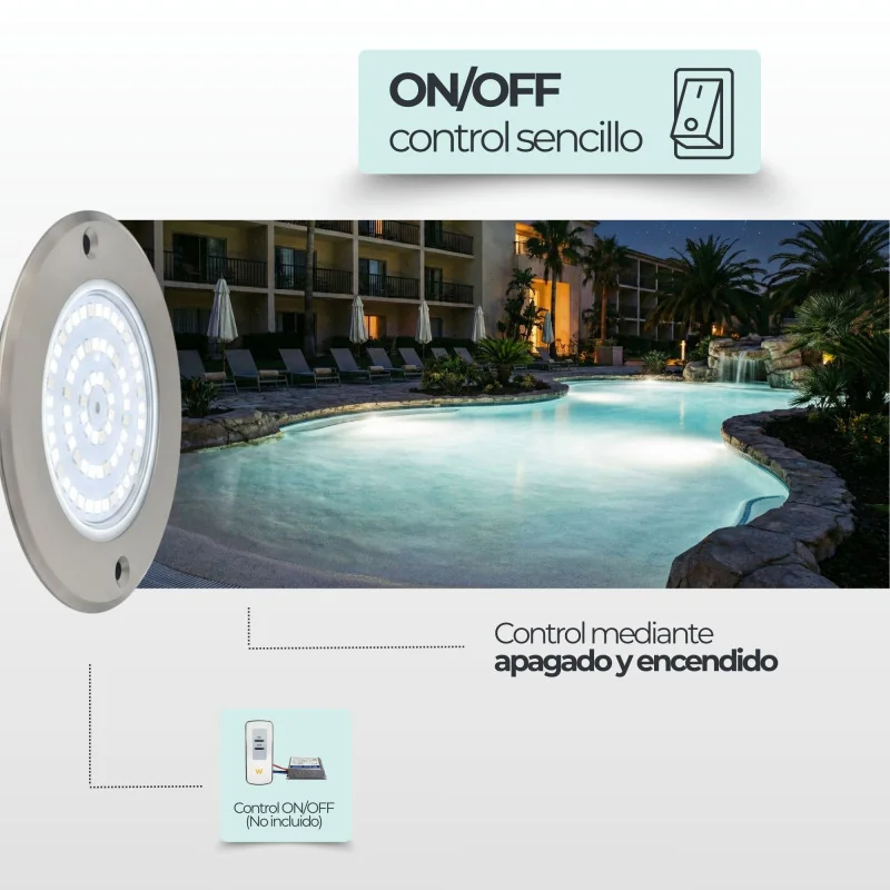 Projecteur LED Blanc Froid Inox | 11CM Diamètre 6W