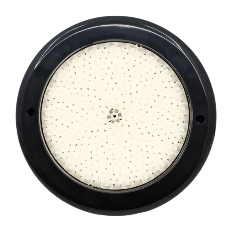 Warm White Surface LED Pool Light Ø15cm - Premium Black Range
