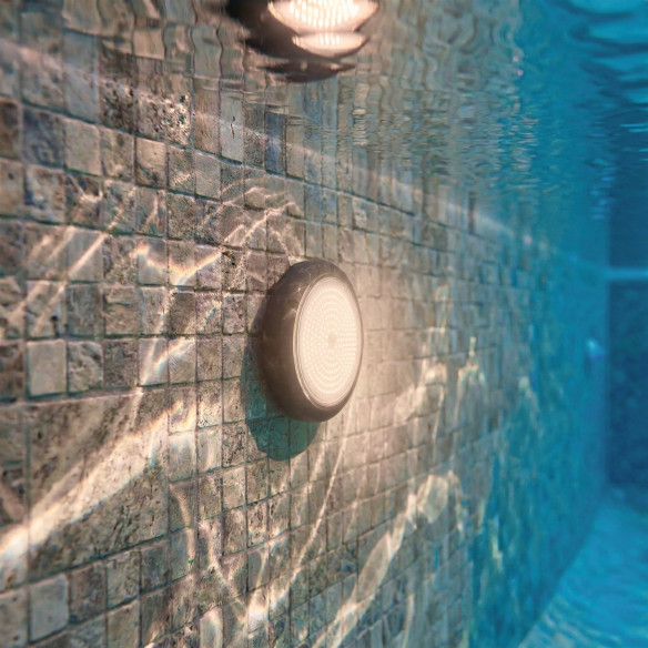 White LED Spotlight Ø15cm Anthracite - Modern Swimming Pool Lighting