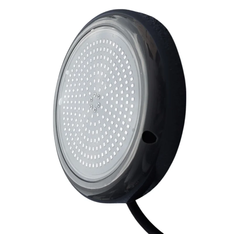 10W Surface LED Pool Light Ø15cm - Cool White 6000K Premium Black