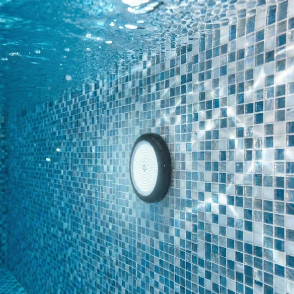 Foco LED Piscina Superfície 15W 12V AC | 6000K Premium Black