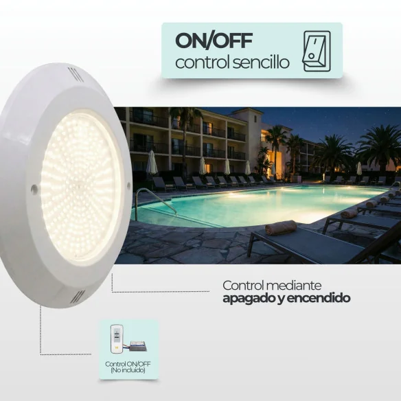 Projecteur LED 30W pour Niche de Piscine - Blanc Chaud 3000K