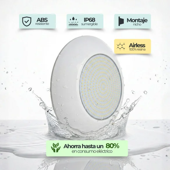 35W LED Pool Light Niche Replacement | 12V AC Cool White 6000K