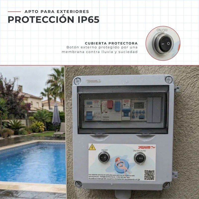 Basic Electrical Panel for Swimming Pool with 50W transformer