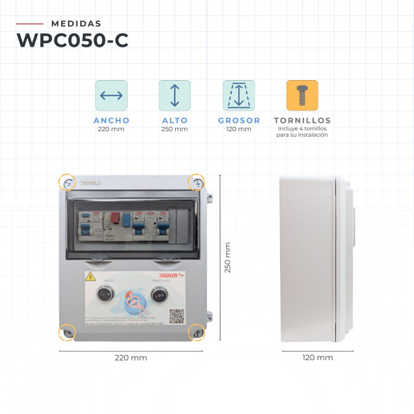 Painel eléctrico de piscina adequado para Clorador com transformador