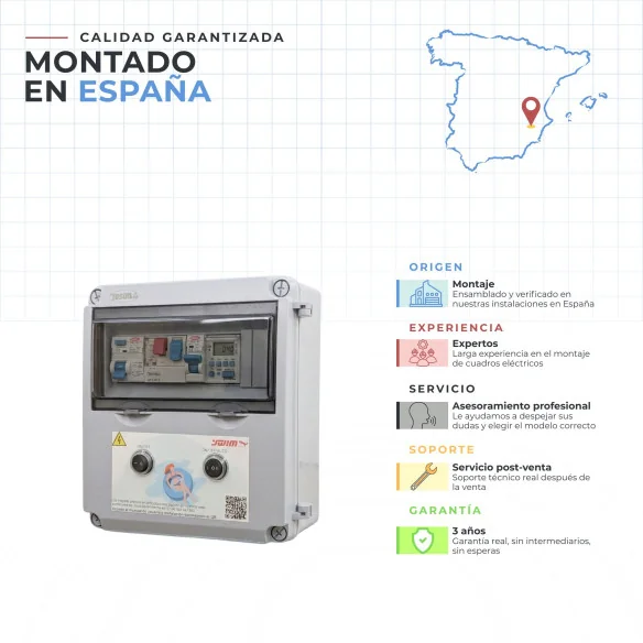 Cuadro Eléctrico Compacto de Piscina con transformador