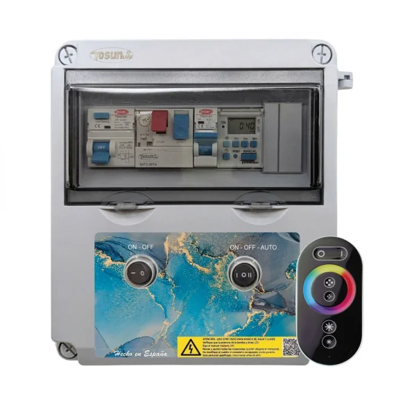 Tableau électrique compact pour piscine avec transformateur