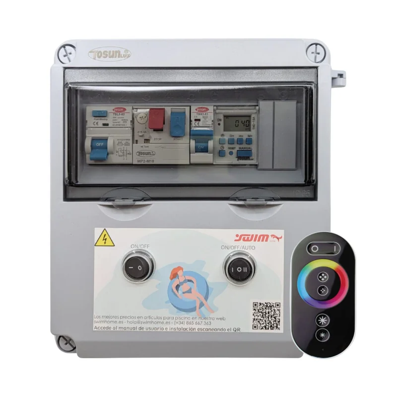 Compact Swimming Pool Electrical Panel with transformer