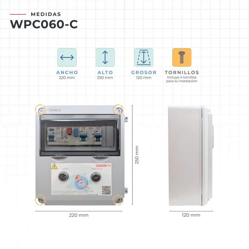 Swimming Pool Electrical Panel with Transformer 60W | Swimhome