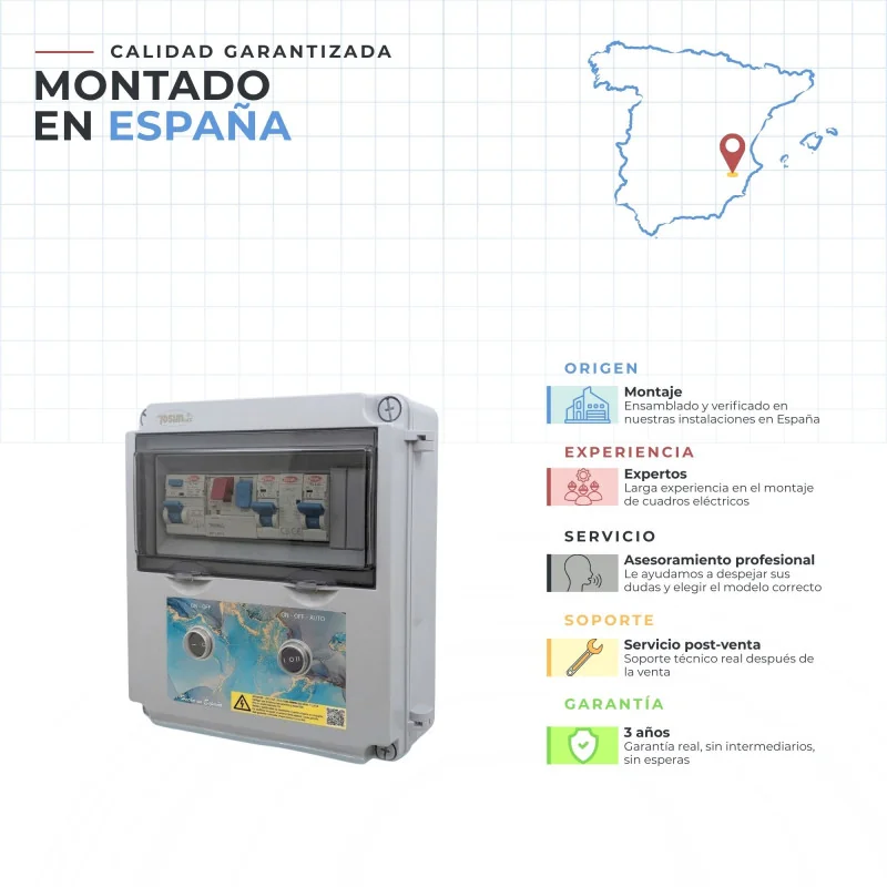 Panneau électrique pour piscine avec transformateur 60W Swimhome