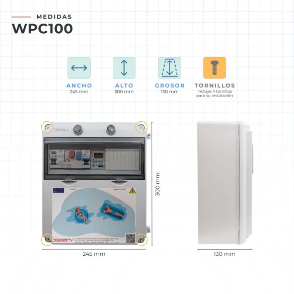 Painel elétrico com transformador 12V AC | Swim Home