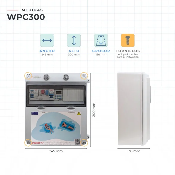 Cuadro Eléctrico con Transformador 12V AC | Swim Home