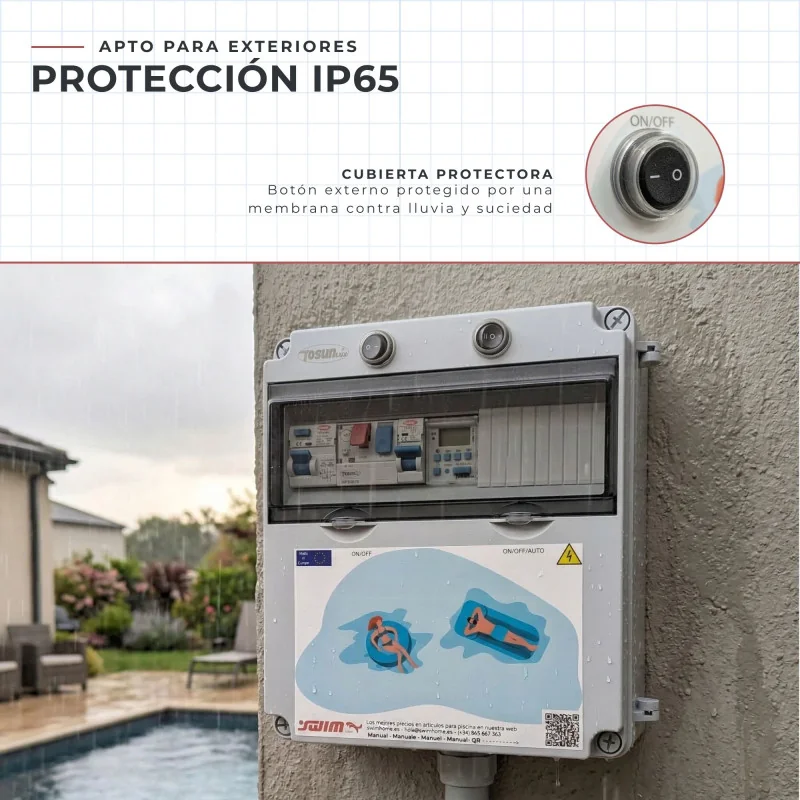 Cuadro Eléctrico con Transformador 12V AC | Swim Home