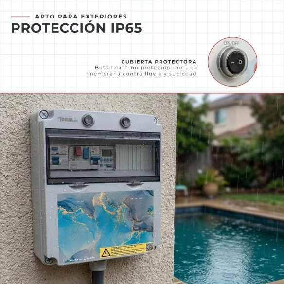 Cuadro Eléctrico con Transformador 12V AC | Swim Home