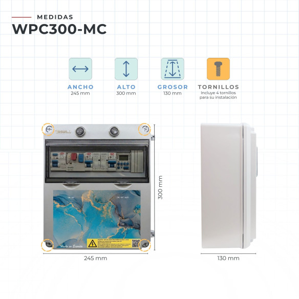 Quadro elétrico para piscina com clorador :: Quadro elétrico para piscina com clorador Swimhome