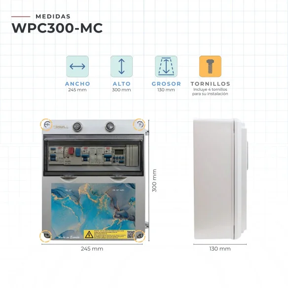 Quadro elétrico para piscina com clorador :: Quadro elétrico para piscina com clorador Swimhome