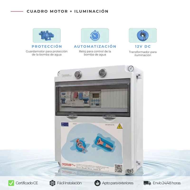 Cuadro Eléctrico para Piscina 12V DC 150W | Swimhome