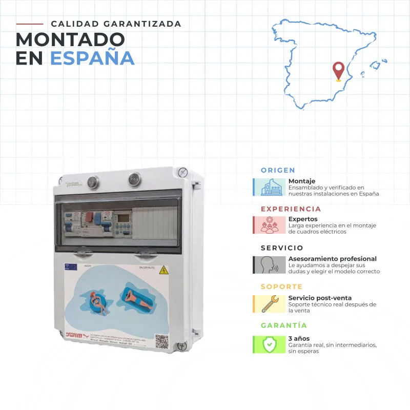Cuadro Eléctrico para Piscina 12V DC 150W | Swimhome