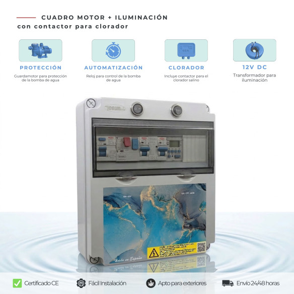 Cuadro Eléctrico Fuente de Alimentación 12V DC | Swimhome