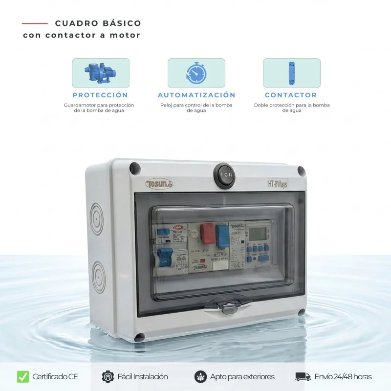 Cuadro Eléctrico Piscina Contactor para Motor | Swim Home