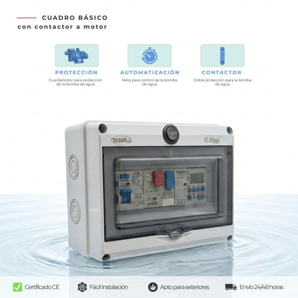 Cuadro Eléctrico Piscina Contactor para Motor | Swim Home
