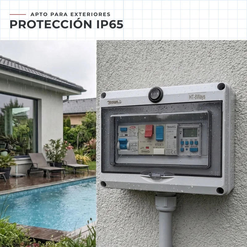 Cuadro Eléctrico Piscina Contactor para Motor | Swim Home