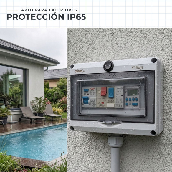 Cuadro Eléctrico Piscina Contactor para Motor | Swim Home