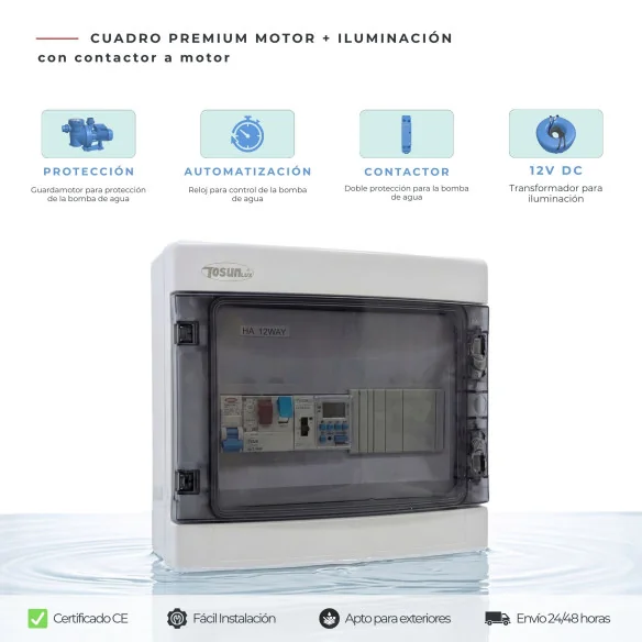 Cuadro Eléctrico Caja Premium con Fuente de Alimentación