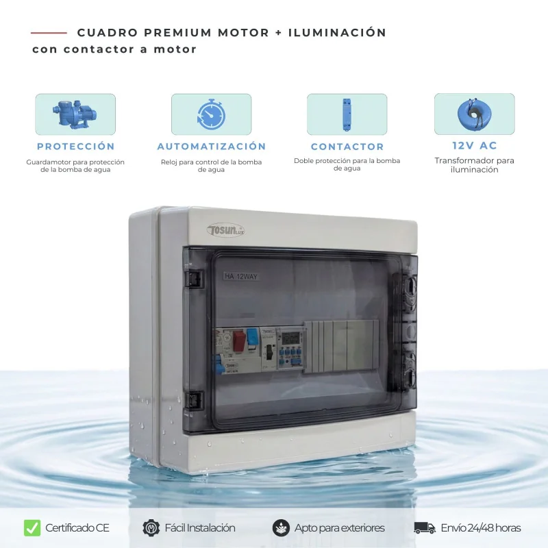 Electrical Panel for Swimming Pool with Contactor and Transformer