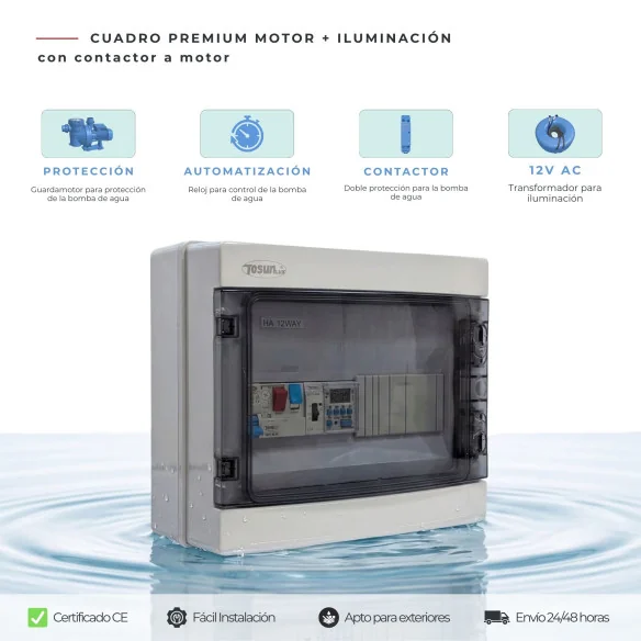 Cuadro Eléctrico Caja Premium con Contactor y Transformador